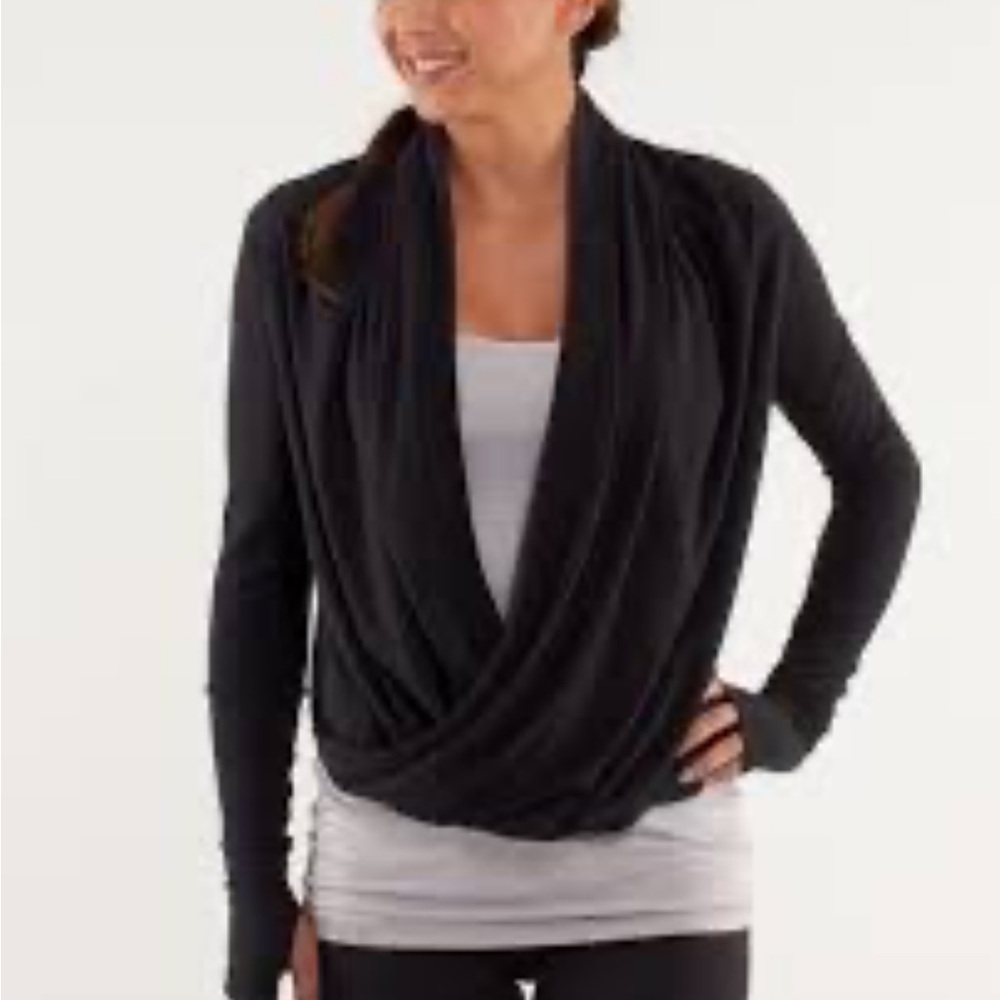 Lululemon Grey wrap sweater sz 4